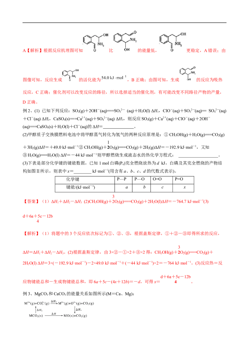 易错点18化学反应与能量-备战2023年高考化学考试易错题（原卷版）_05高考化学_通用版（老高考）复习资料_2023年复习资料_专项复习_备战2023年高考化学考试易错题（全国通用）