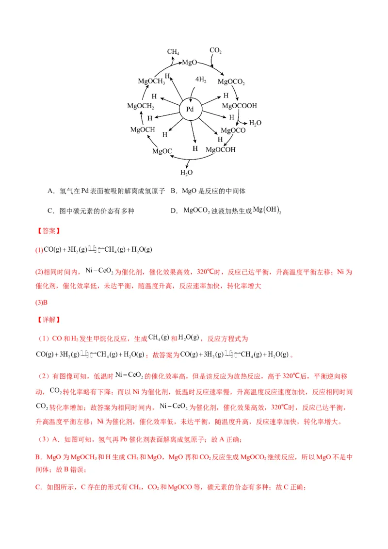 热点06化学反应机理（反应历程）图像分析-2024年高考化学热点&middot;重点&middot;难点专练（新高考专用）（解析版）_05高考化学_2024年新高考资料_3.2024专项复习