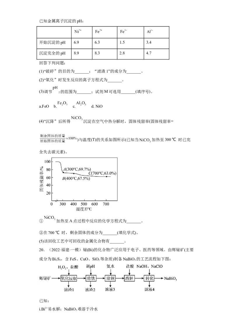 专题二离子共存与离子方程式（专练）-冲刺2023年高考化学二轮复习核心考点逐项突破（原卷版）_05高考化学_新高考复习资料_2023年新高考资料_二轮复习