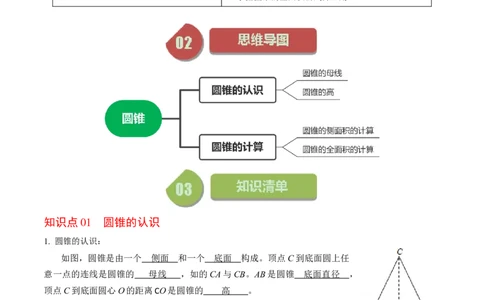 第08讲圆锥（教师版）_初中数学_九年级数学上册（人教版）_同步讲义-U18_2024版