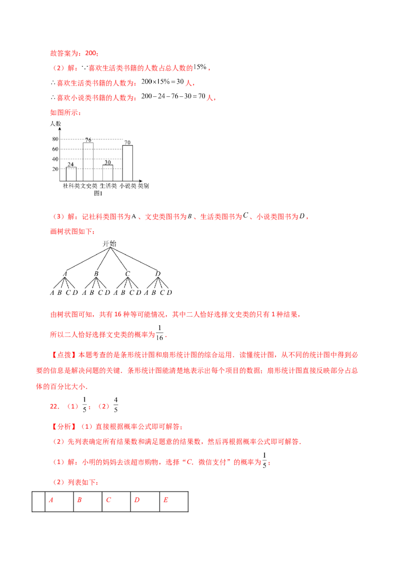 第25章概率初步（单元测试&middot;培优卷）-（人教版）_初中数学_九年级数学上册（人教版）_专题突破练习-V4_2024版