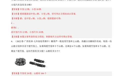 专题8.8二元一次方程组的应用（1）分配与和差倍分大题专练（重难点培优30题）-拔尖特训2023培优（解析版）人教版_初中数学人教版_7下-初中数学人教版_07专项讲练
