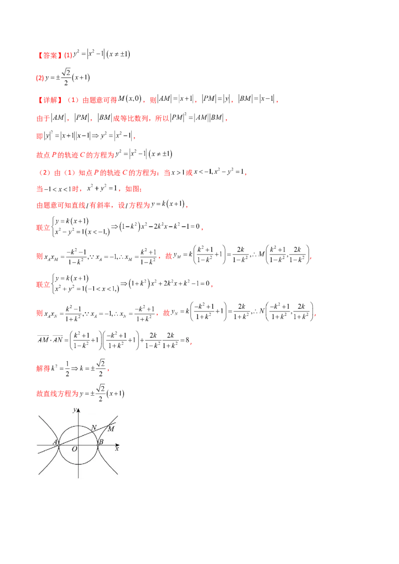 通关秘籍09圆锥曲线大题（易错点+六大题型）（解析版）-备战2024年高考数学抢分秘籍（新高考专用）_2.2025数学总复习_2024年新高考资料_5.2024三轮冲刺