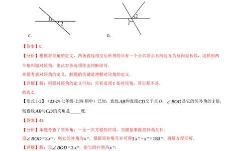 专题7.8相交线与平行线全章专项复习3大考点15种题型（举一反三）（人教版2024）（解析版）_初中数学人教版_7下-初中数学人教版_7下-初中数学人教版（2025春季新版）持续更新