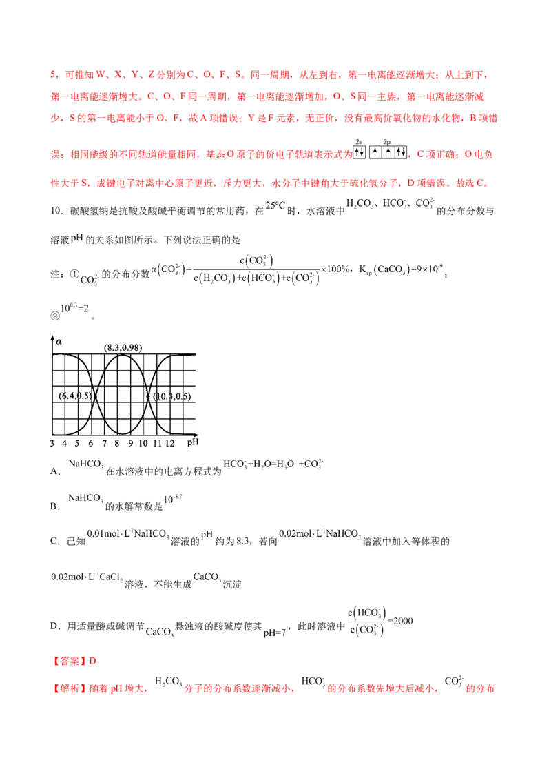 信息必刷卷05（河北专用）（解析版）_05高考化学_2025年新高考资料_2025考前信息卷_2025年高考化学考前信息必刷卷（河北专用）34330545