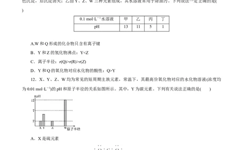 专题五能力提升检测卷（测）-2023年高考化学一轮复习讲练测（新教材新高考）（原卷版）_05高考化学_新高考复习资料_2023年新高考资料_一轮复习