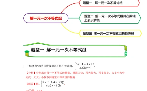 专题解一元一次不等式组（计算题50题）（解析版）_初中数学人教版_7下-初中数学人教版_7下-初中数学人教版（旧版）赠送_07专项讲练