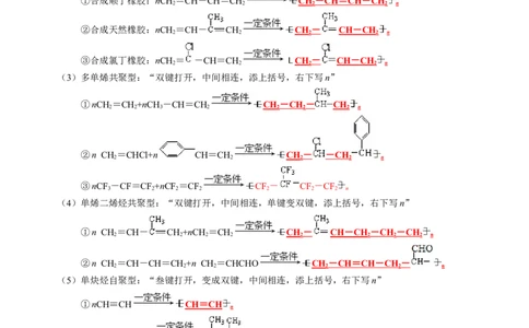 知识清单29+高分子化合物-口袋书2024年高考化学一轮复习知识清单_05高考化学_2024年新高考资料_1.2024一轮复习_2024年高考化学一轮复习知识清单
