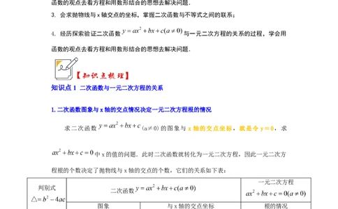 第07讲二次函数与一元二次方程（知识解读+真题演练+课后巩固）（教师版）_初中数学_九年级数学上册（人教版）_知识解读与题型专练-V14_2024版