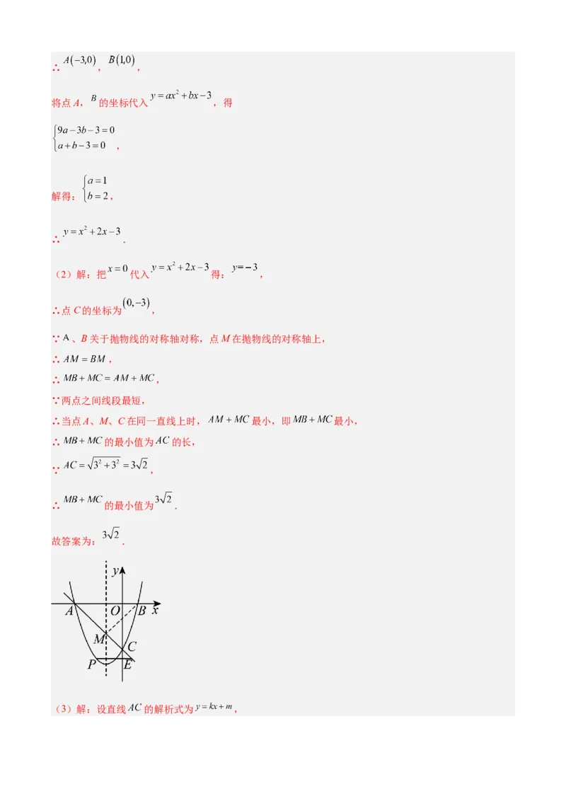 清单02二次函数（14个考点梳理+题型解读+核心素养提升+中考聚焦）（解析版）_初中数学人教版_9上-初中数学人教版_06习题试卷_7期中期末复习专题