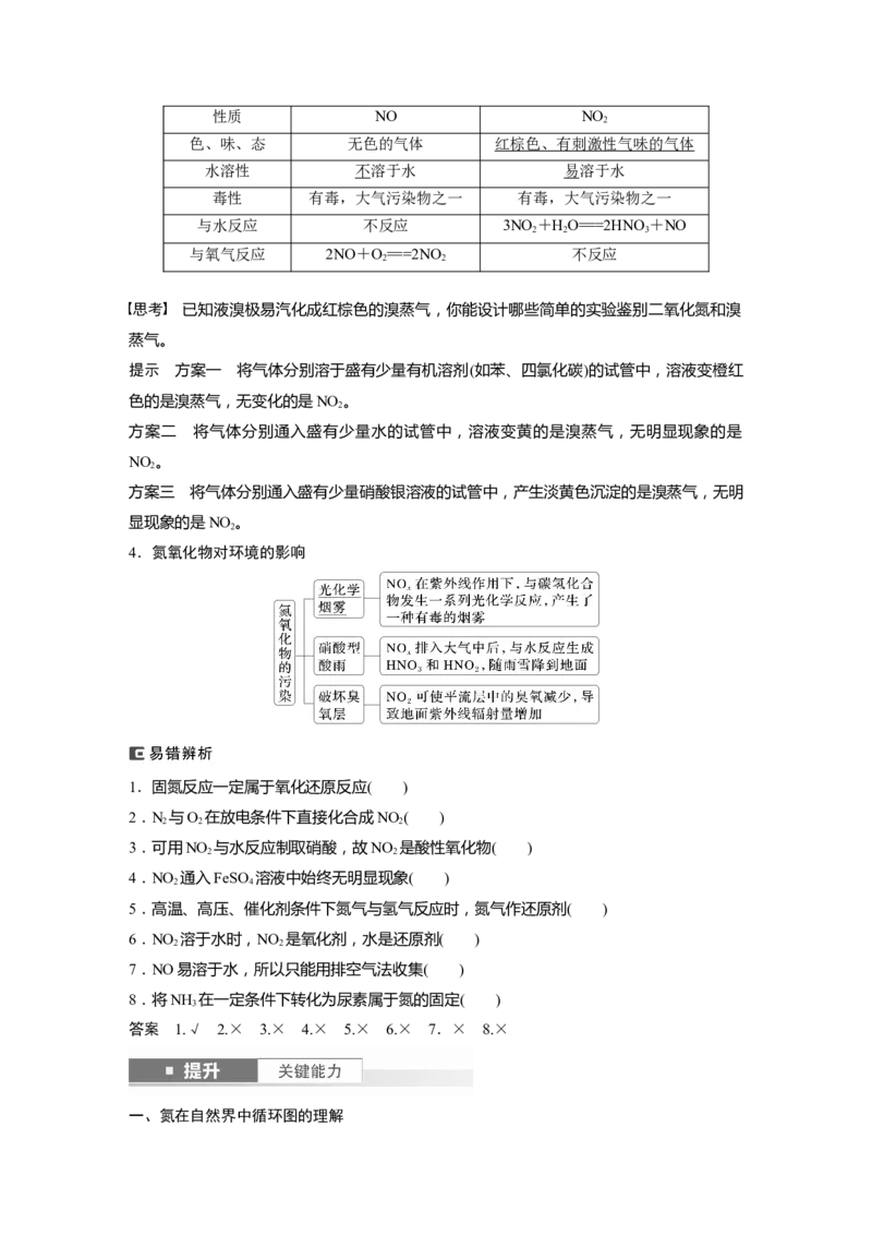 大单元二　第五章　第22讲　氮及其氧化物　硝酸_05高考化学_2025年新高考资料_一轮复习_2025大一轮复习讲义+课件（完结）_2025大一轮复习讲义化学教师用书Word版文档全书