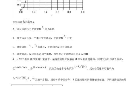 专题十二化学反应速率与化学平衡（专讲）-冲刺2023年高考化学二轮复习核心考点逐项突破（原卷版）_05高考化学_新高考复习资料_2023年新高考资料_二轮复习