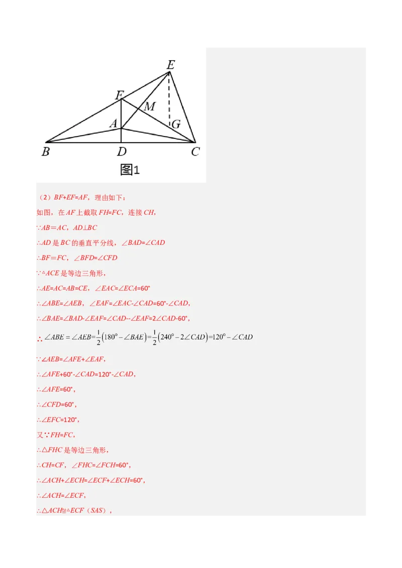 第十三章轴对称压轴题考点训练（解析版）_初中数学人教版_8上-初中数学人教版_旧版_07专项讲练_压轴必考八年级数学上册压轴题攻略（人教版）