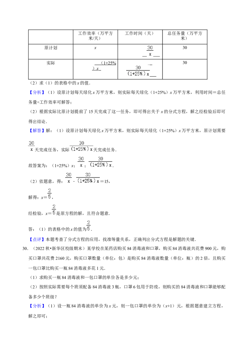 猜想05分式（易错必刷30题13种题型专项训练）（解析版）_初中数学人教版_8上-初中数学人教版_旧版_06习题试卷_6期中期末复习专题