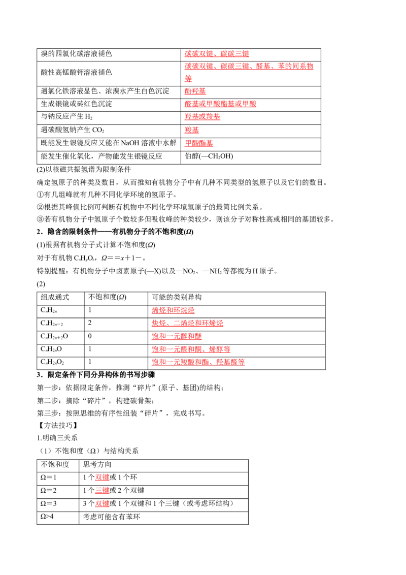 微考点共线共面同分异构体（核心考点精讲精练）-备战2025年高考化学一轮复习考点帮（新高考通用）（解析版）_05高考化学_2025年新高考资料_一轮复习