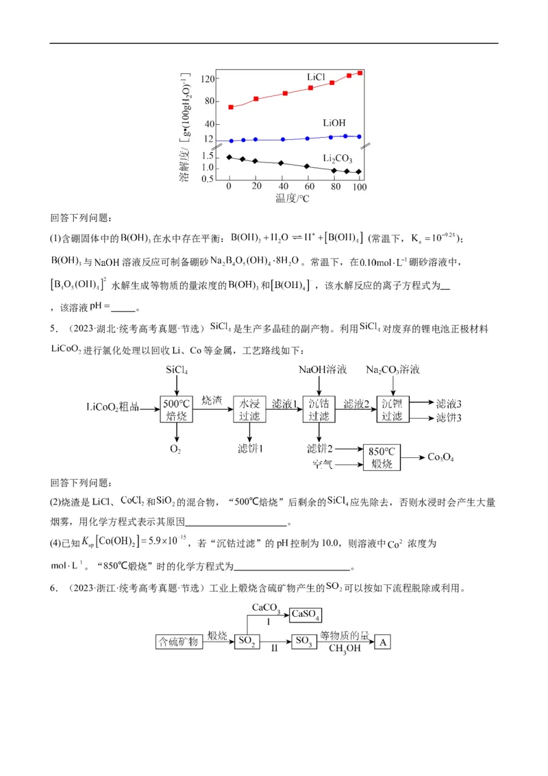 热点01陌生化学(离子)方程式的书写-2024年高考化学热点&middot;重点&middot;难点专练（新高考专用）（原卷版）_05高考化学_新高考复习资料_2024年新高考资料_❤专项复习资料