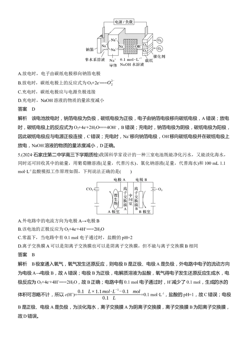 专题四　选择题专攻1　新型化学电源淘宝店：红太阳资料库_05高考化学_2025年新高考资料_二轮复习_2025年高考化学大二轮_2025化学二轮复习_专题四　电化学