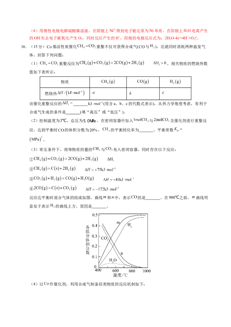 信息必刷卷01（江西专用）（解析版）_05高考化学_2025年新高考资料_2025考前信息卷_2025年高考化学考前信息必刷卷（江西专用）3437803