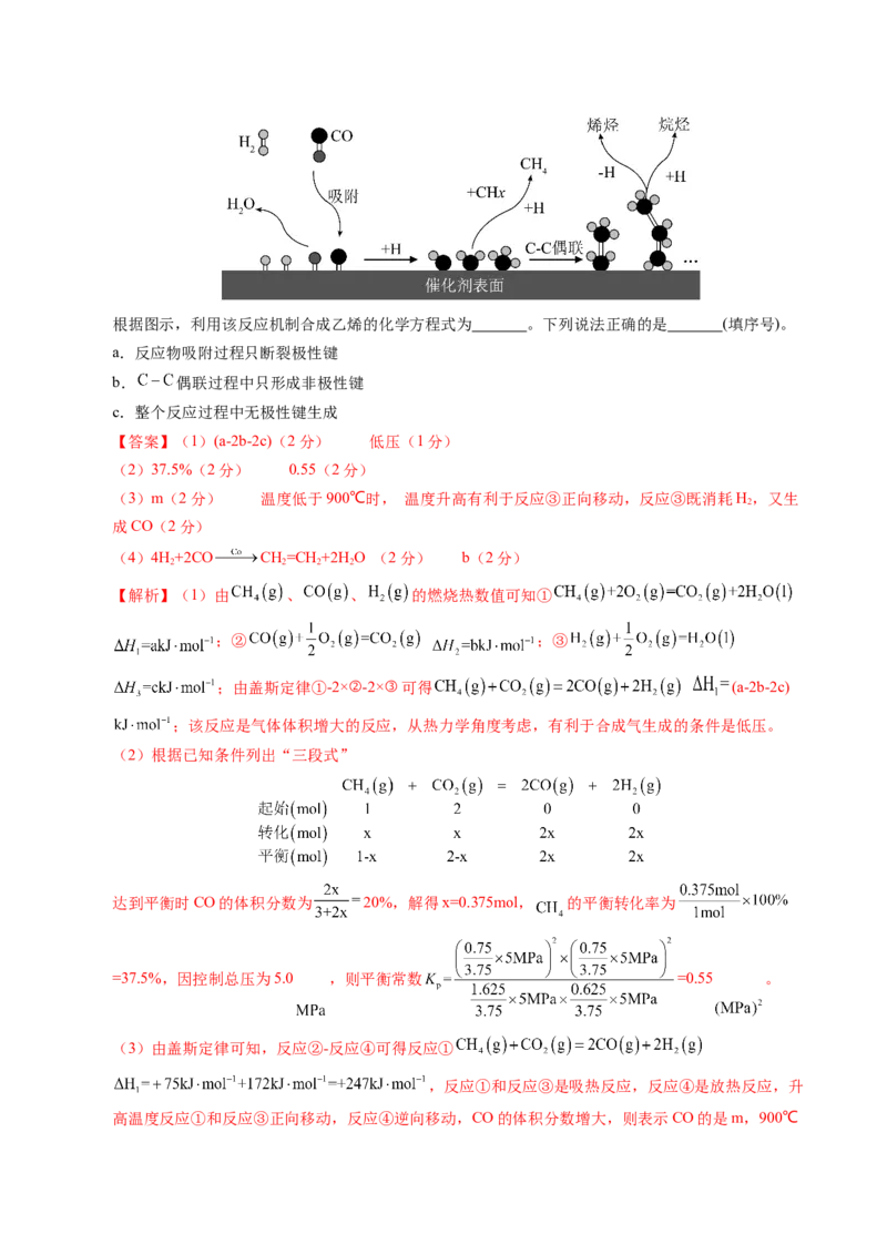 信息必刷卷01（江西专用）（解析版）_05高考化学_2025年新高考资料_2025考前信息卷_2025年高考化学考前信息必刷卷（江西专用）3437803