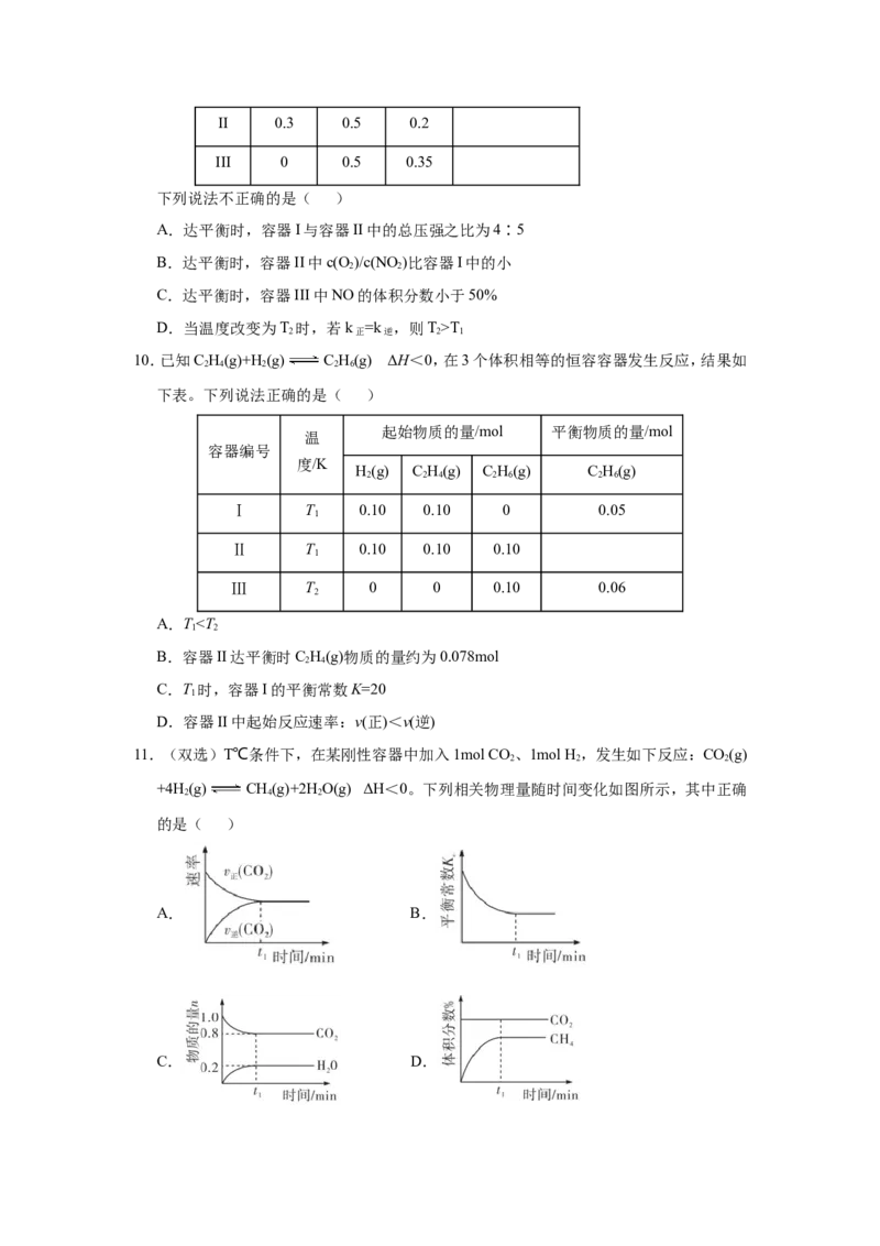 原创（新高考）2021届小题必练12化学平衡移动学生版_05高考化学_新高考复习资料_2021新高考资料_2021届（新高考）高考化学小题必练