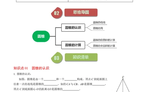 第08讲圆锥（学生版）_初中数学_九年级数学上册（人教版）_同步讲义-U18_2024版