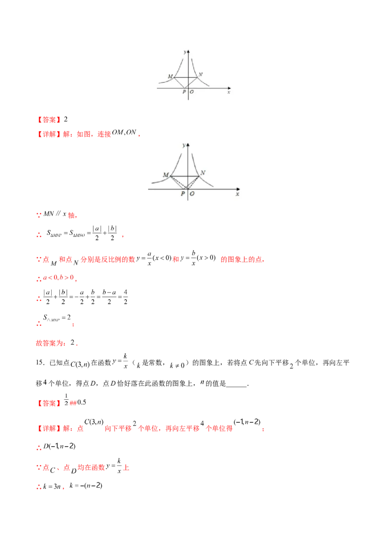 第26章反比例函数（知识达标卷）（解析版）_new_初中数学人教版_9下-初中数学人教版_06习题试卷_2单元测试_单元测试（第4套）