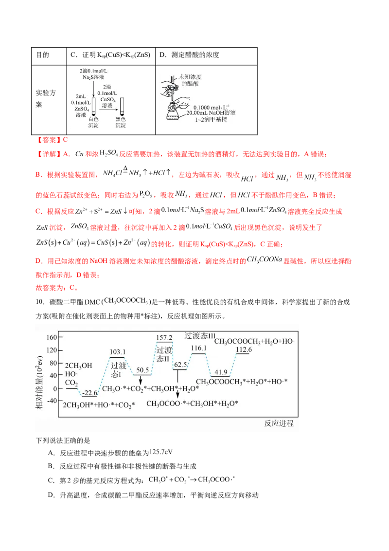 信息必刷卷02（黑吉辽蒙专用）（解析版）_05高考化学_2025年新高考资料_2025考前信息卷_2025年高考化学考前信息必刷卷（黑吉辽蒙专用）3434583