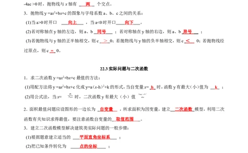 人教版数学九年级上册知识点总结_初中数学人教版_9上-初中数学人教版_08知识点