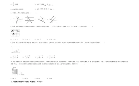 期末满分冲刺综合能力拔高卷（轻松拿满分）（考试版）_初中数学人教版_7下-初中数学人教版_7下-初中数学人教版（旧版）赠送_06习题试卷_4期末试卷