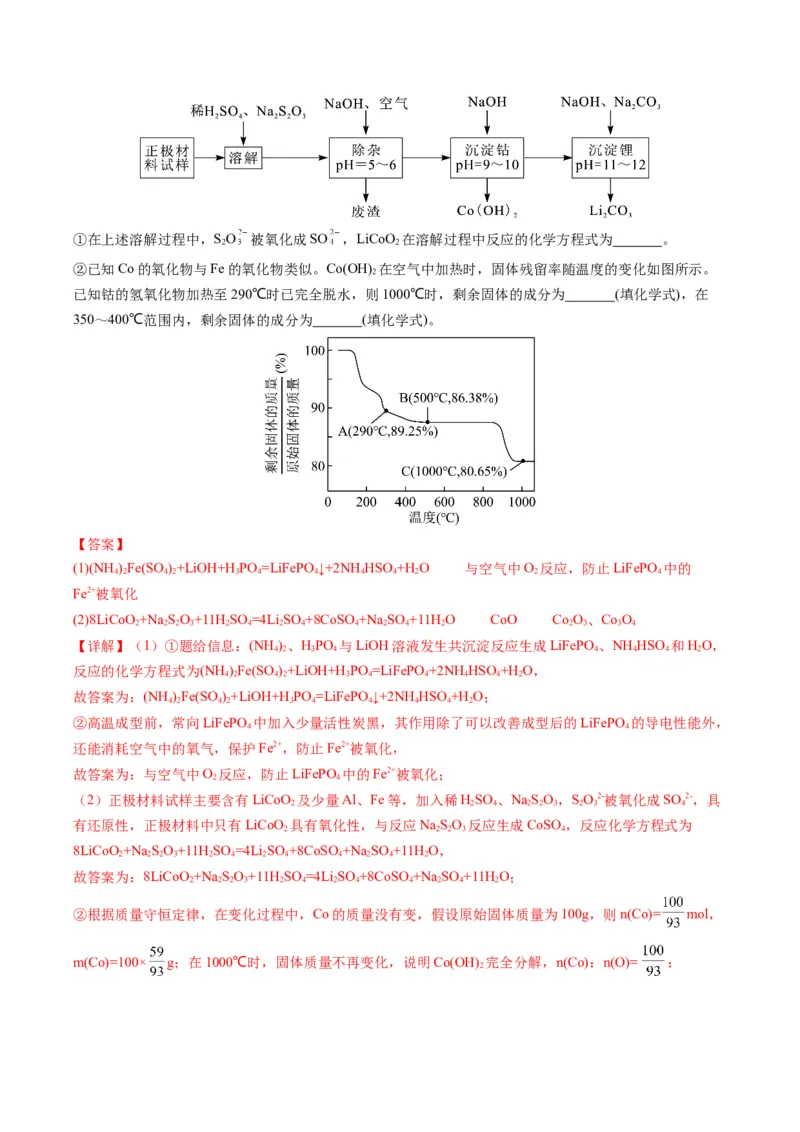 热点01陌生化学(离子)方程式的书写-2024年高考化学热点&middot;重点&middot;难点专练（新高考专用）（解析版）_05高考化学_2024年新高考资料_3.2024专项复习