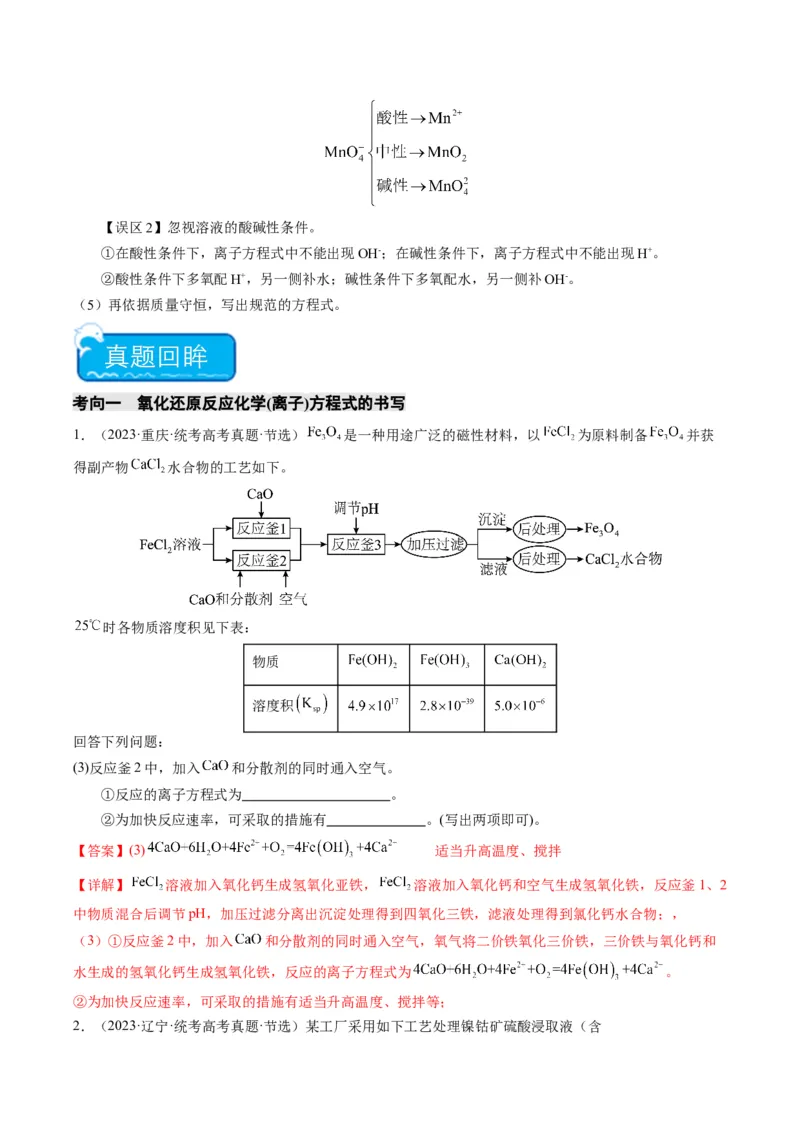 热点01陌生化学(离子)方程式的书写-2024年高考化学热点&middot;重点&middot;难点专练（新高考专用）（解析版）_05高考化学_2024年新高考资料_3.2024专项复习
