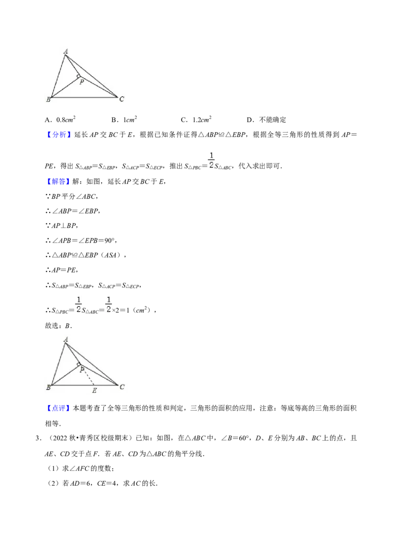 猜想02全等三角形（5种解题模型专练）（解析版）_初中数学人教版_8上-初中数学人教版_旧版_06习题试卷_6期中期末复习专题