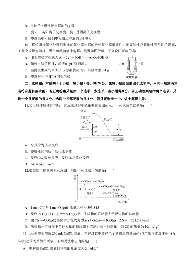 专题六能力提升检测卷（测）-2023年高考化学一轮复习讲练测（新教材新高考）（原卷版）_05高考化学_新高考复习资料_2023年新高考资料_一轮复习
