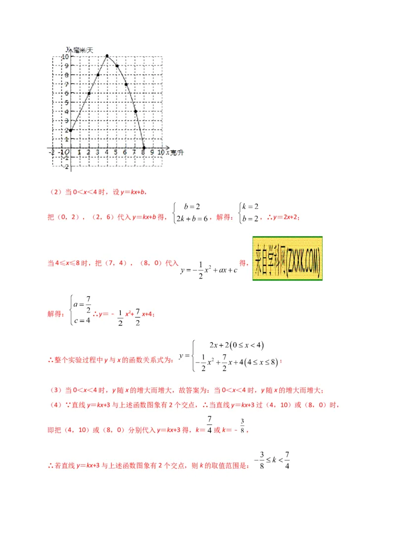 第二十二章二次函数（基础过关）（解析版）_初中数学人教版_9上-初中数学人教版_06习题试卷_2单元测试_单元测试（第2套）