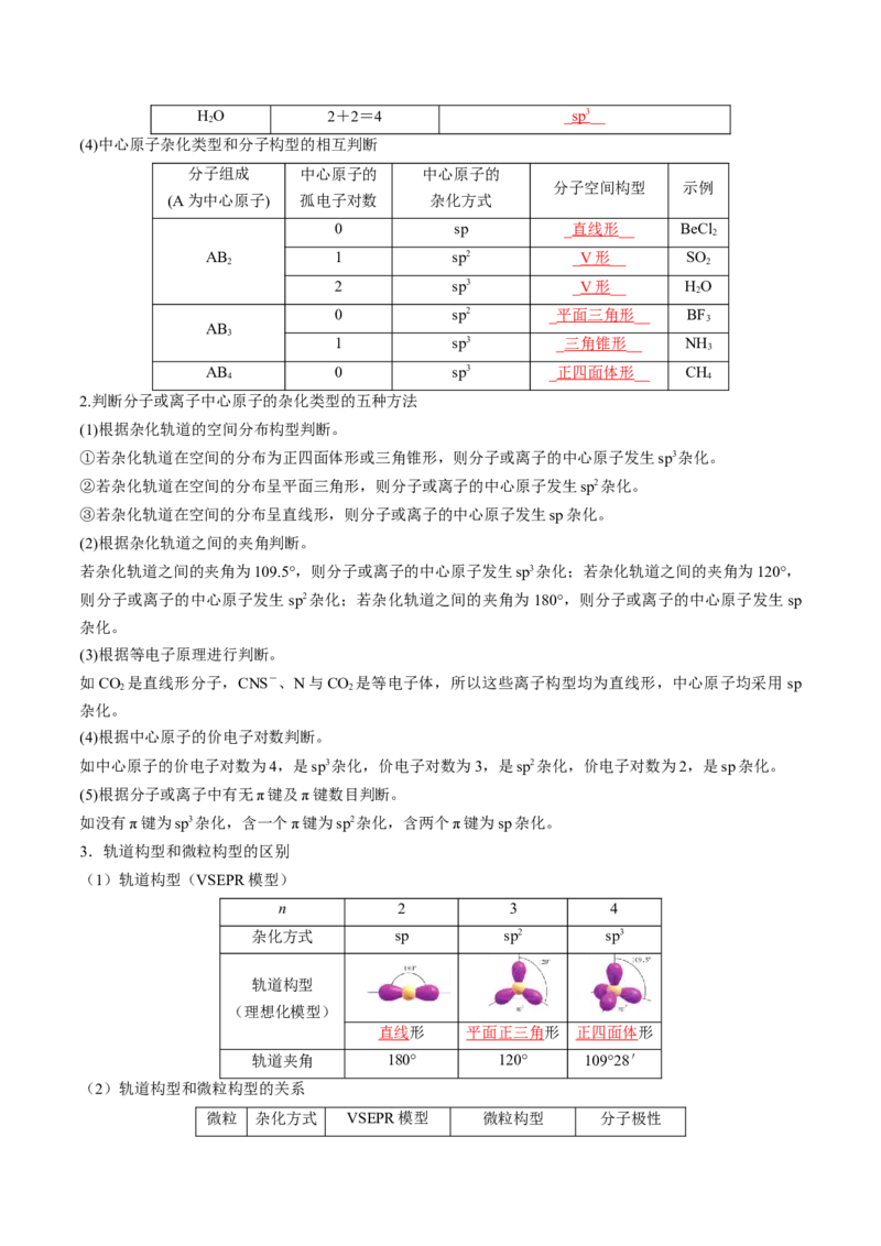 知识清单15分子结构与性质、化学键（解析版）_05高考化学_2025年新高考资料_一轮复习_上好课2025年高考化学一轮复习知识清单3246985