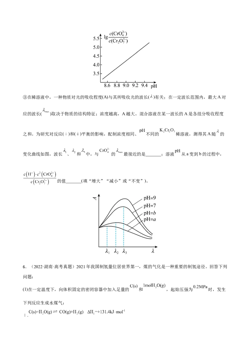 专题十二化学反应原理综合（原卷版）_05高考化学_新高考复习资料_2023年新高考资料_二轮复习_题型分类归纳2023年高考化学二轮复习讲与练