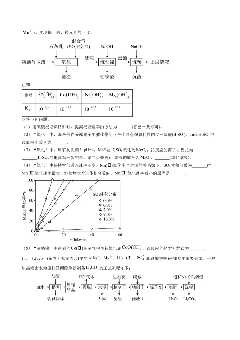 微考点陌生情境下方程式的书写（核心考点精讲精练）-备战2025年高考化学一轮复习考点帮（新高考通用）（原卷版）_05高考化学_2025年新高考资料_一轮复习