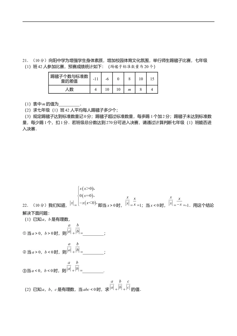 第二章有理数的运算达标测试卷（含答案）人教版（2024）数学七年级上册_初中数学人教版_7上-初中数学人教版_7上-初中数学人教版（新版）_06习题试卷_单元测试_达标测试卷（含答案）