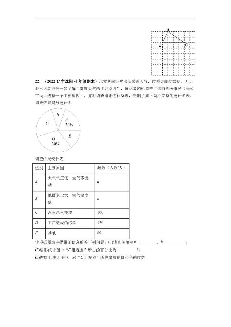 期末押题测试卷（一）-高频考点2021-2022学年七年级数学下册高频考点专题突破（人教版）（原卷版）_初中数学人教版_7下-初中数学人教版_7下-初中数学人教版（旧版）赠送_06习题试卷
