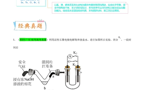 升级版微专题30非金属及其化合物制备流程与实验探究（S、Se、Te、Cl、Br、I）（原卷版）(全国版)_05高考化学_新高考复习资料_2024年新高考资料_一轮复习资料