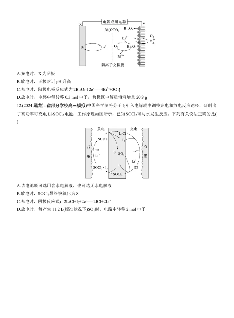 专题四　选择题专攻1　新型化学电源淘宝店：红太阳资料库_05高考化学_2025年新高考资料_二轮复习_2025年高考化学大二轮_2025化学二轮复习_题型突破练+考前特训_专题四　电化学