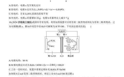 专题四　选择题专攻1　新型化学电源淘宝店：红太阳资料库_05高考化学_2025年新高考资料_二轮复习_2025年高考化学大二轮_2025化学二轮复习_题型突破练+考前特训_专题四　电化学