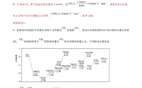 专题突破卷08化学反应速率与化学平衡（解析版）_05高考化学_新高考复习资料_2024年新高考资料_一轮复习资料_完2024年高考化学一轮复习考点通关卷（新高考通用）_专题突破卷