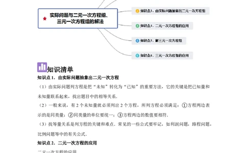 第07讲实际问题与二元一次方程组、三元一次方程组的解法（6个知识点+6种题型+强化训练）（教师版）_初中数学_七年级数学下册（人教版）_常见题型通关讲解练-V3
