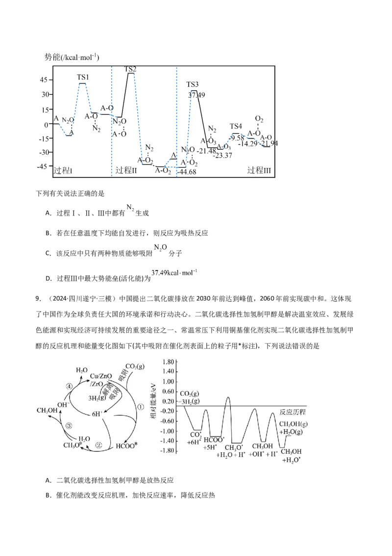 易错专题12化学反应速率（解析版）_05高考化学_2024年新高考资料_5.2024三轮冲刺_2024年高考化学考前易错聚焦