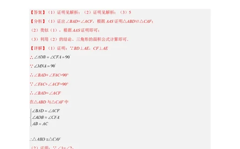 期中难点特训（二）全等三角形综合应用压轴题（解析版）_初中数学人教版_8上-初中数学人教版_旧版_07专项讲练_微专题八年级数学上册常考点微专题提分精练（人教版）