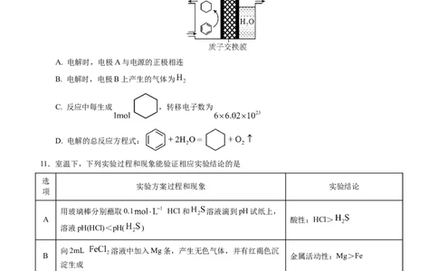 信息必刷卷01（江苏专用）（原卷版）_05高考化学_2025年新高考资料_2025考前信息卷_2025年高考化学考前信息必刷卷（江苏专用）3438485