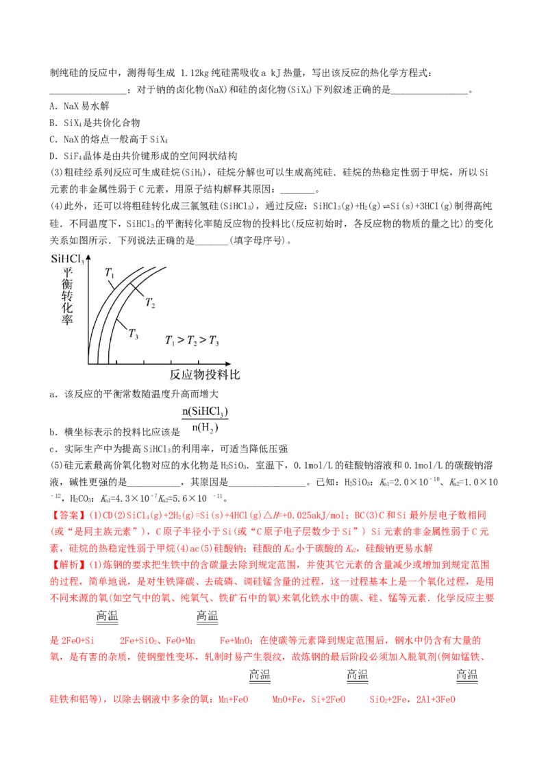易错专题06非元素及其化合物-2024年高考化学考前易错聚焦（解析版）_05高考化学_2024年新高考资料_5.2024三轮冲刺_2024年高考化学考前易错聚焦