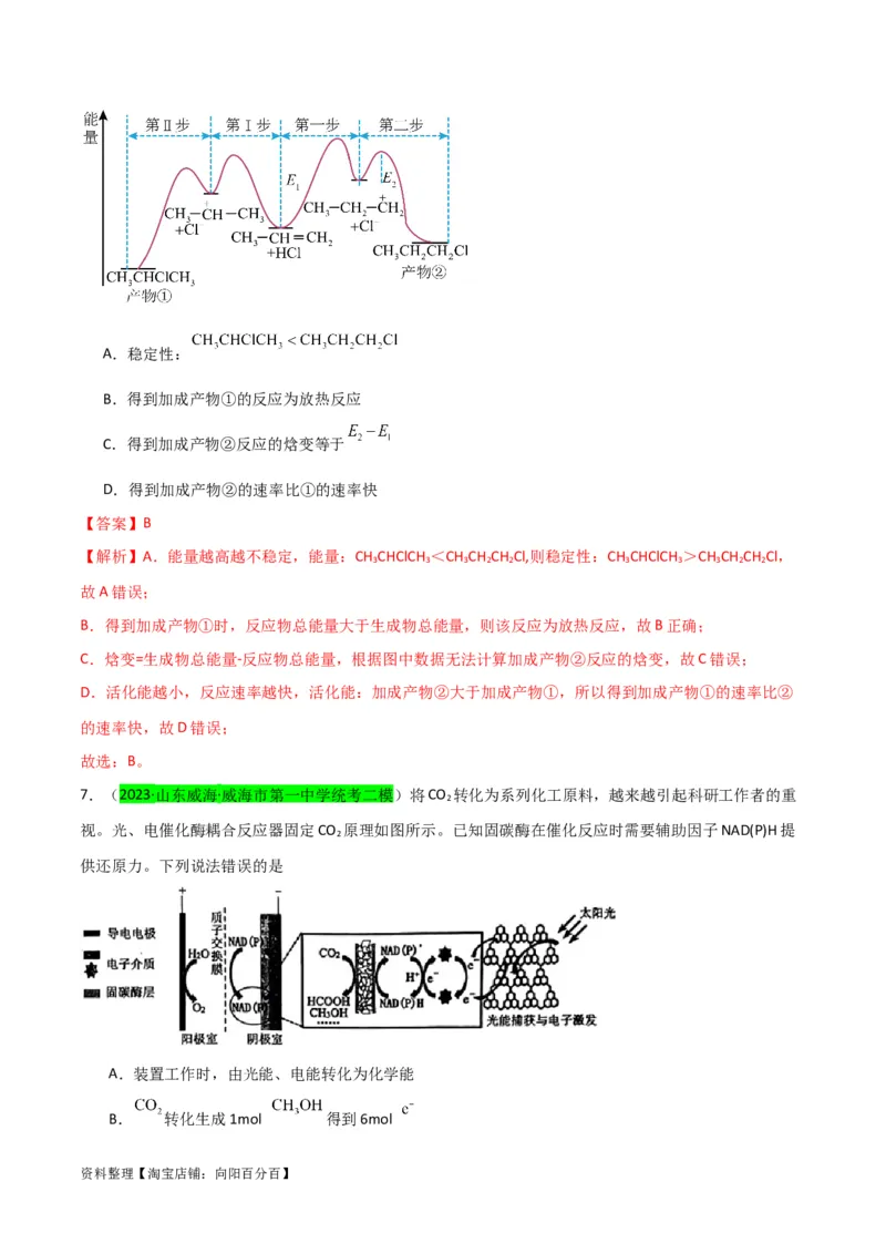 升级版微专题36高考&ldquo;明星&rdquo;考点&mdash;催化剂（解析版）(全国版)_05高考化学_新高考复习资料_2024年新高考资料_一轮复习资料_备战2024年高考化学一轮复习考点微专题
