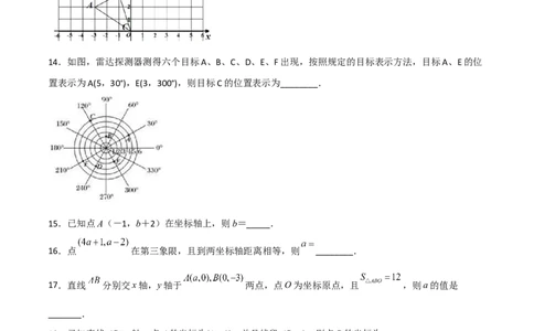 第七章平面直角坐标系达标检测（原卷版）_初中数学人教版_7下-初中数学人教版_7下-初中数学人教版（旧版）赠送_06习题试卷_2单元测试_单元测试（第3套）